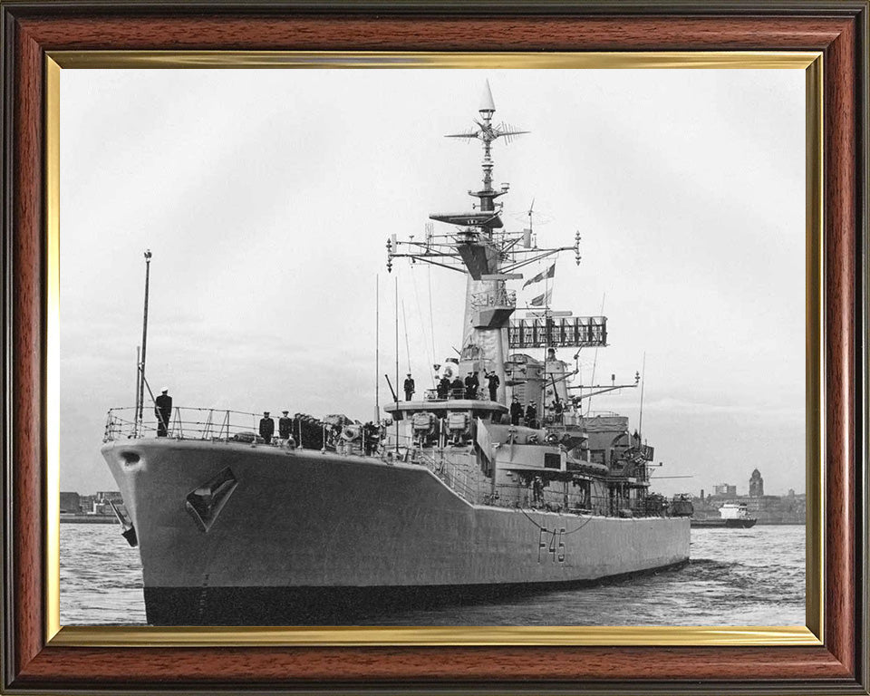 HMS Minerva F45 Royal Navy Leander class Frigate Photo Print or Framed Print - Hampshire Prints