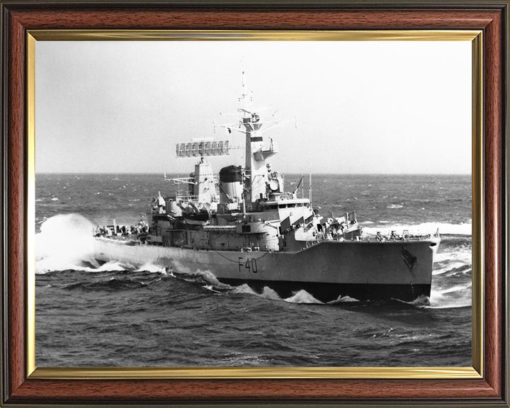 HMS Sirius F40 Royal Navy Leander class frigate Photo Print or Framed Print - Hampshire Prints