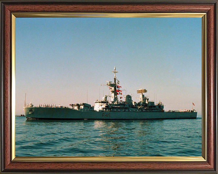 HMS Minerva F45 Royal Navy Leander class Frigate Photo Print or Framed Print - Hampshire Prints