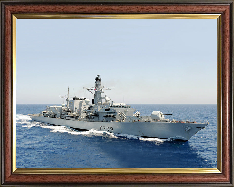 HMS Northumberland F238 Royal Navy type 23 Frigate Photo Print or Framed Print - Hampshire Prints