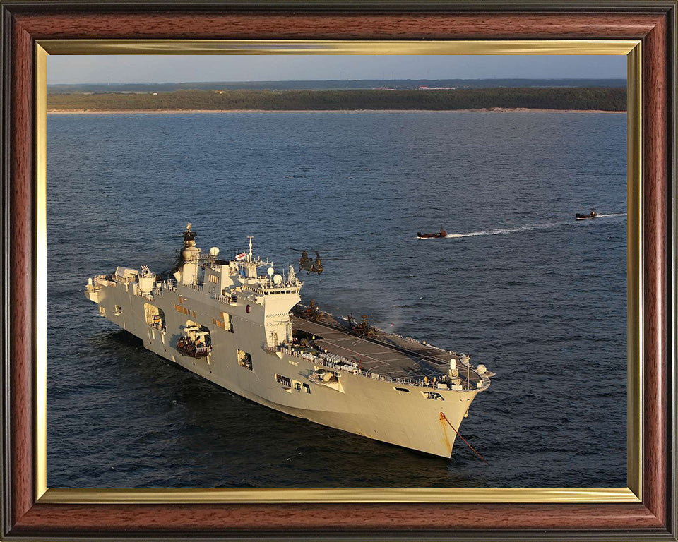 HMS Ocean L12 Royal Navy helicopter carrier Photo Print or Framed Print - Hampshire Prints