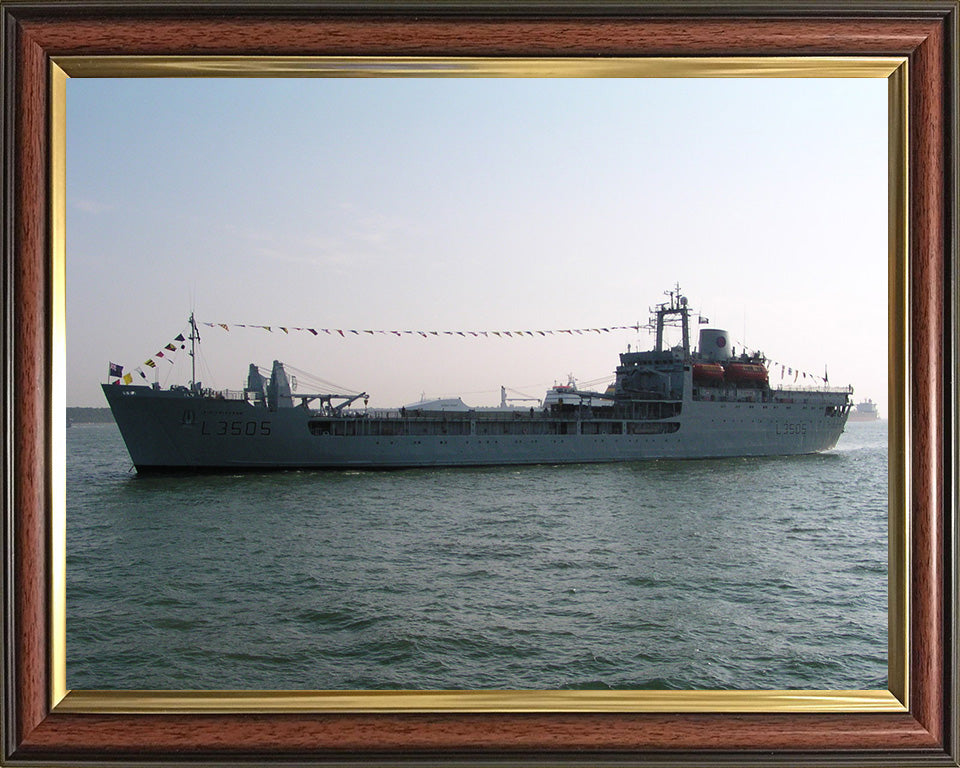 RFA Sir Tristram L3505 Royal Fleet Auxiliary Round Table class ship Photo Print or Framed Print - Hampshire Prints