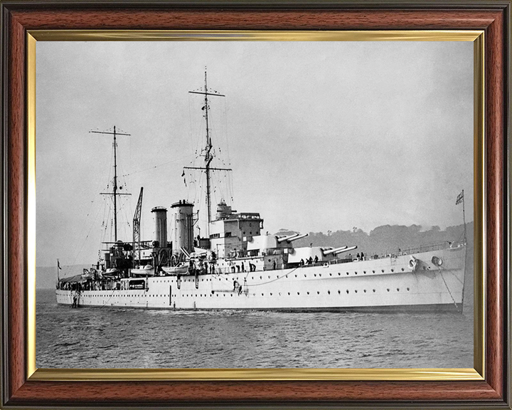 HMS Exeter (68) Royal Navy York Class heavy cruiser Photo Print or Framed Print - Hampshire Prints