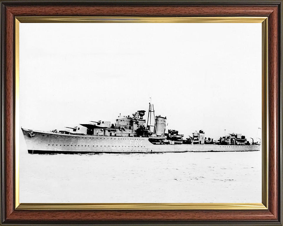 HMS Kingston F64 Royal Navy K class destroyer Photo Print or Framed Print - Hampshire Prints