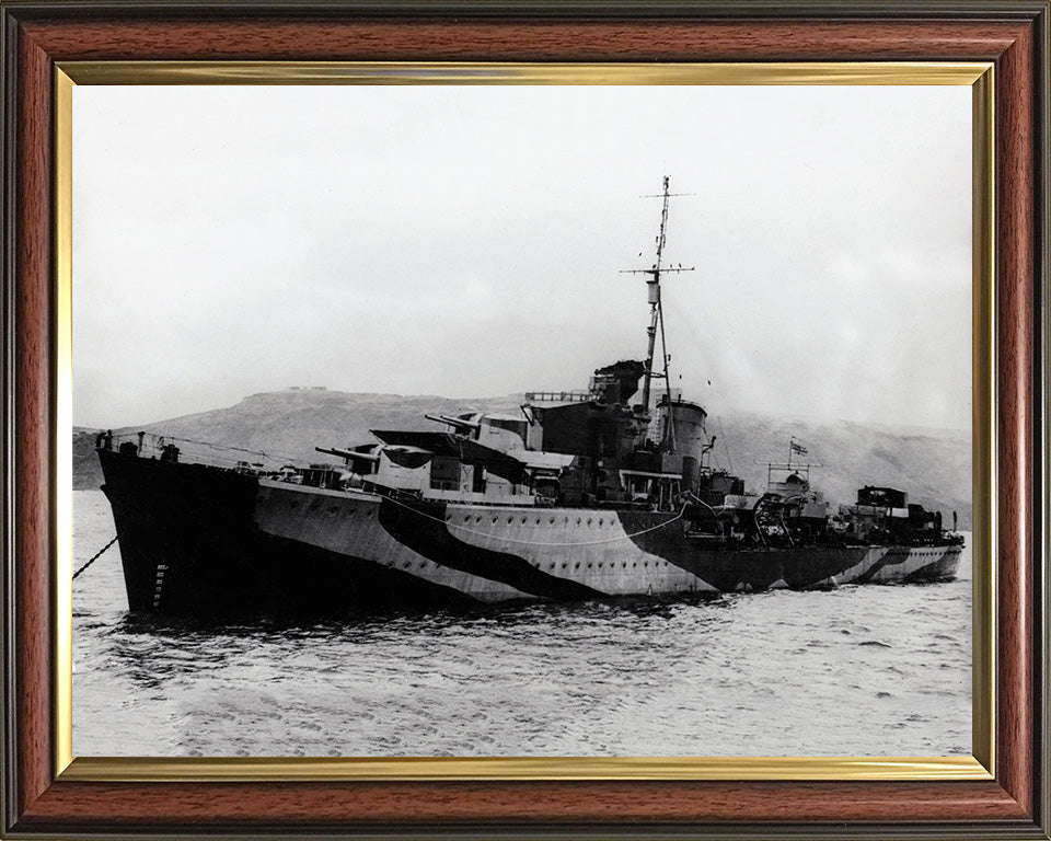 HMS Javelin F61 Royal Navy J class destroyer Photo Print or Framed Print - Hampshire Prints