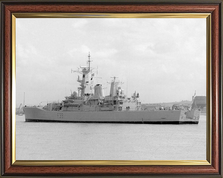 HMS Naiad F39 Royal Navy Leander class frigate Photo Print or Framed Photo Print - Hampshire Prints