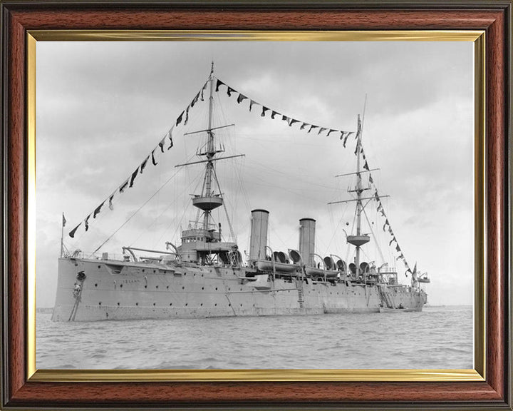 HMS Venus (1895) Royal Navy eclipse Class protected cruiser Photo Print or Framed Print - Hampshire Prints