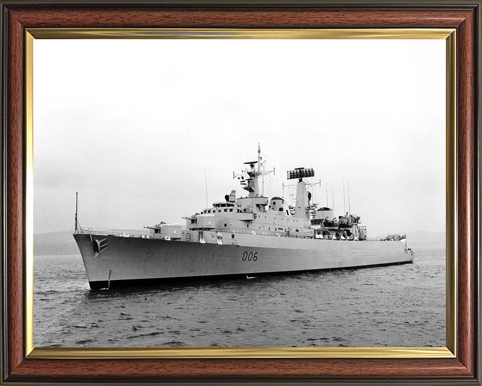 HMS Hampshire D06 Royal Navy County class destroyer Photo Print or Framed Print - Hampshire Prints