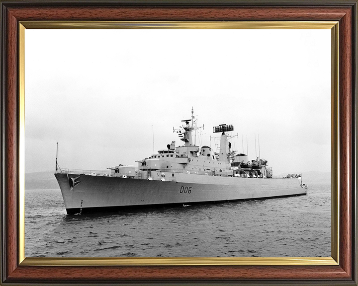 HMS Hampshire D06 Royal Navy County class destroyer Photo Print or Framed Print - Hampshire Prints