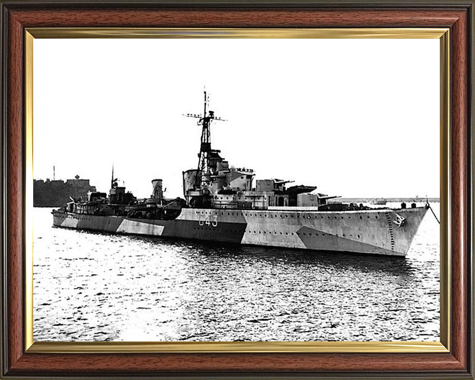 HMS Tartar G43 (F43) Royal Navy Tribal class Destroyer Photo Print or Framed Print - Hampshire Prints