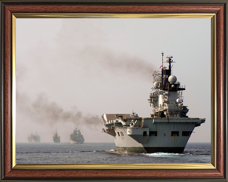 HMS Illustrious R06 Royal Navy Invincible class Aircraft Carrier Photo Print or Framed Print - Hampshire Prints