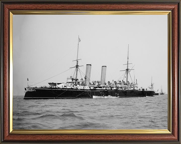 HMS Blake (1889) Royal Navy Blake class protected cruiser Photo Print or Framed Photo Print - Hampshire Prints