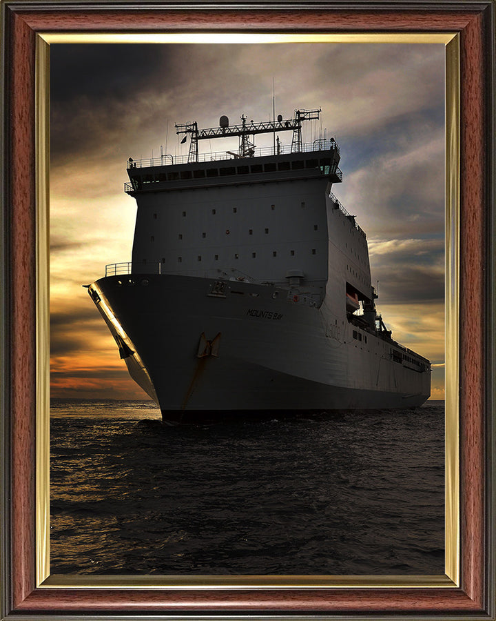 RFA Mounts Bay L3008 Royal Fleet Auxiliary Bay class auxiliary dock landing ship Photo Print or Framed Print - Hampshire Prints