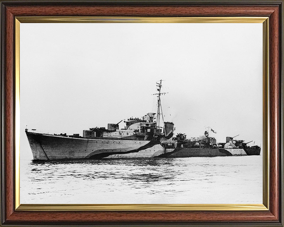 HMS Queenborough G70 Royal Navy Q class destroyer Photo Print or Framed Print - Hampshire Prints