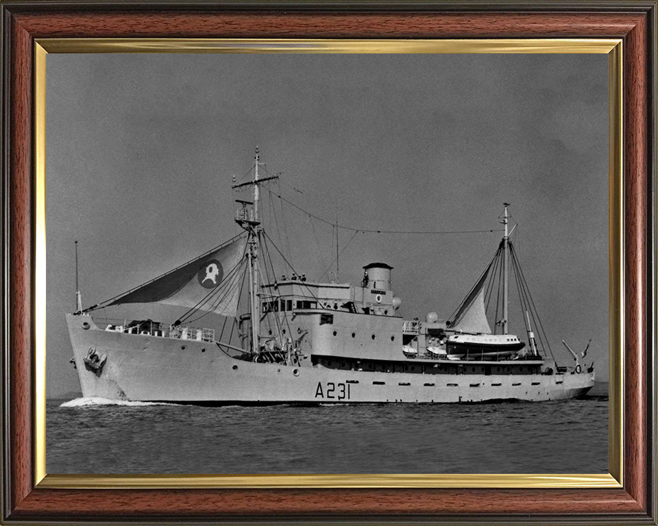 HMS Reclaim A231 Royal Navy submarine rescue vessel Photo Print or Framed Print - Hampshire Prints