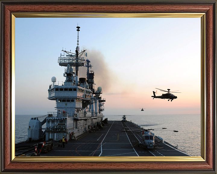 HMS Illustrious R06 Royal Navy Invincible class Aircraft Carrier Photo Print or Framed Print - Hampshire Prints