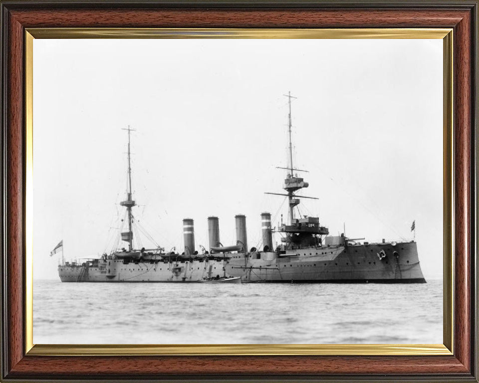 HMS Hampshire (1903) Royal Navy Devonshire class cruiser Photo Print or Framed Print - Hampshire Prints