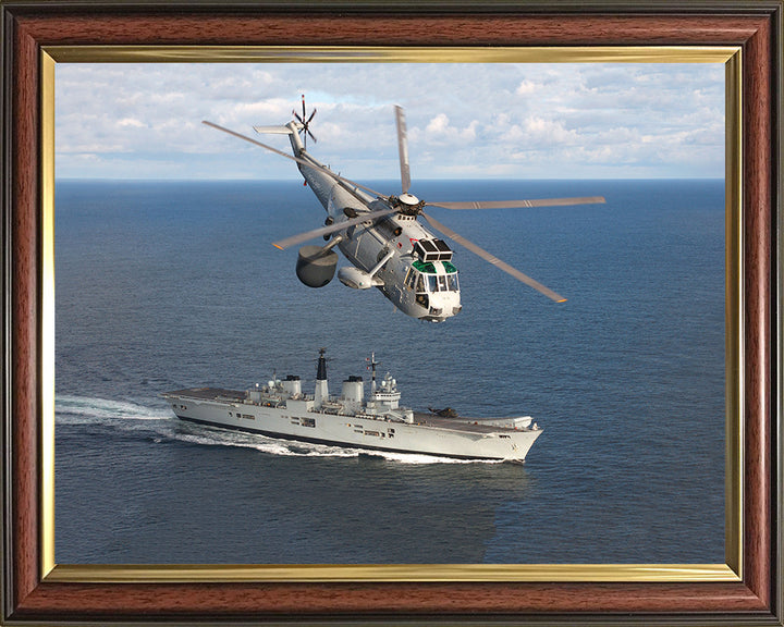 HMS Invincible R05 Royal Navy Invincible Class aircraft carrier Photo Print or Framed Print - Hampshire Prints