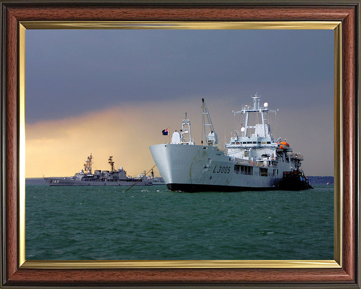 RFA Sir Galahad L3005 Royal Fleet Auxiliary Round Table class ship Photo Print or Framed Print - Hampshire Prints