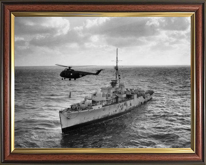 HMS Pheasant F49 (U49) Royal Navy Modified Black Swan class sloop Photo Print or Framed Print - Hampshire Prints