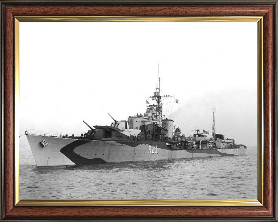 HMS Teazer R23 (F23) Royal Navy T class destroyer Photo Print or Framed Print - Hampshire Prints