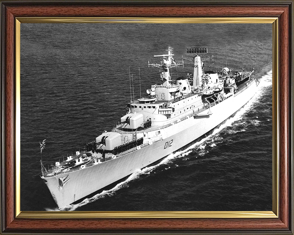 HMS Kent D12 Royal Navy County class destroyer Photo Print or Framed Print - Hampshire Prints