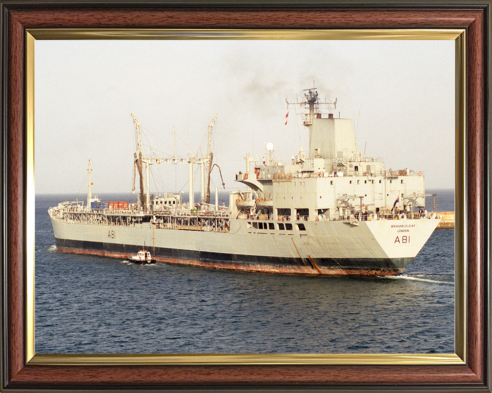 RFA Brambleleaf A81 Royal Fleet Auxiliary Leaf class support tanker Photo Print or Framed Print - Hampshire Prints