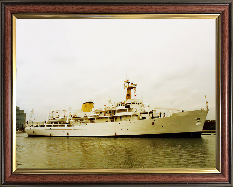 HMS Herald H138 Royal Navy Hecla class survey vessel Photo Print or Framed Print - Hampshire Prints