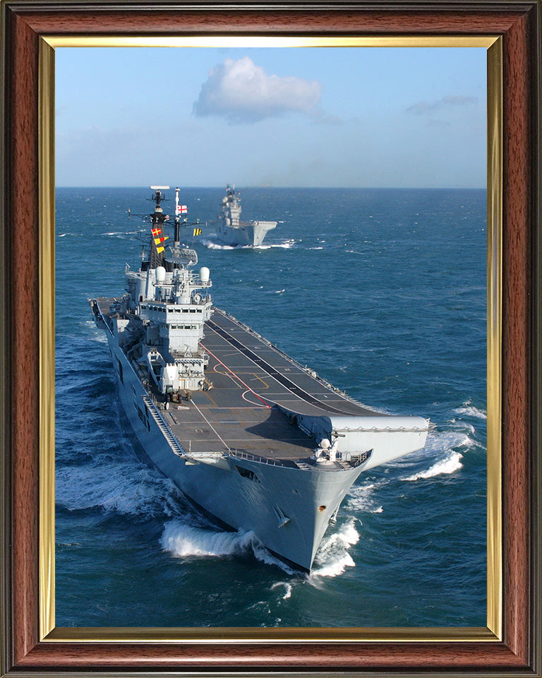 HMS Invincible R05 Royal Navy Invincible Class aircraft carrier Photo Print or Framed Print - Hampshire Prints