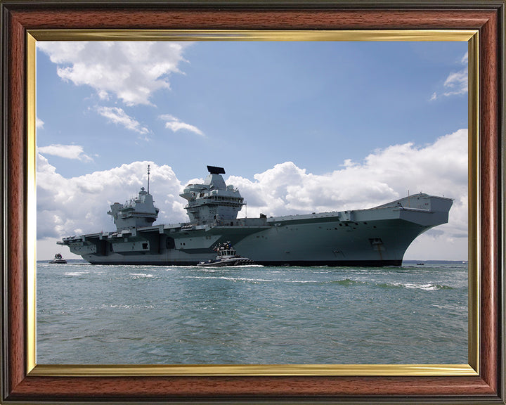 HMS Prince of Wales R09 Royal Navy Queen Elizabeth Class Aircraft Carrier Photo Print or Framed Print - Hampshire Prints