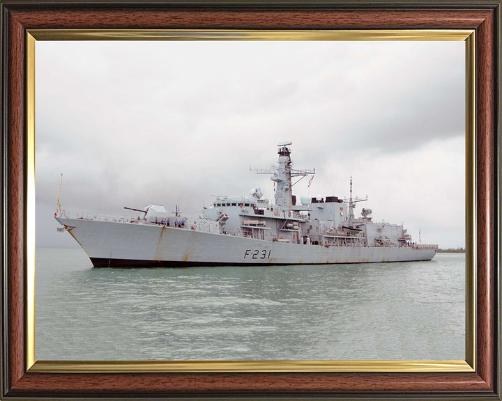 HMS Argyll F231 Royal Navy type 23 Frigate Photo Print or Framed Print - Hampshire Prints