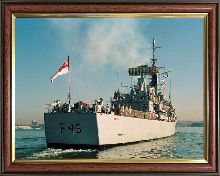 HMS Minerva F45 Royal Navy Leander class Frigate Photo Print or Framed Print - Hampshire Prints