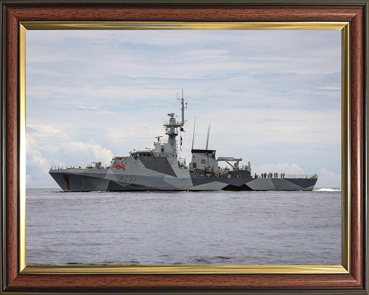 HMS Tamar P233 Royal Navy River class offshore patrol vessel Photo Print or Framed Print - Hampshire Prints