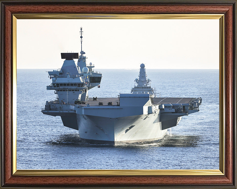 HMS Prince of Wales R09 Royal Navy Queen Elizabeth Class aircraft carrier Photo Print or Framed Print - Hampshire Prints