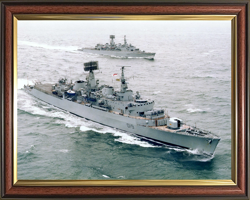 HMS Glamorgan D19 Royal Navy County class Destroyer Photo Print or Framed Print - Hampshire Prints