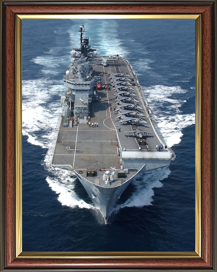 HMS Illustrious R06 Royal Navy Invincible class Aircraft Carrier Photo Print or Framed Print - Hampshire Prints