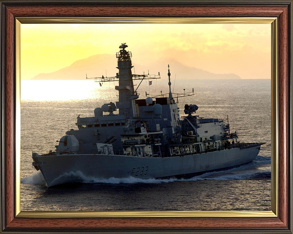 HMS Marlborough F233 Royal Navy type 23 Frigate Photo Print or Framed Print - Hampshire Prints