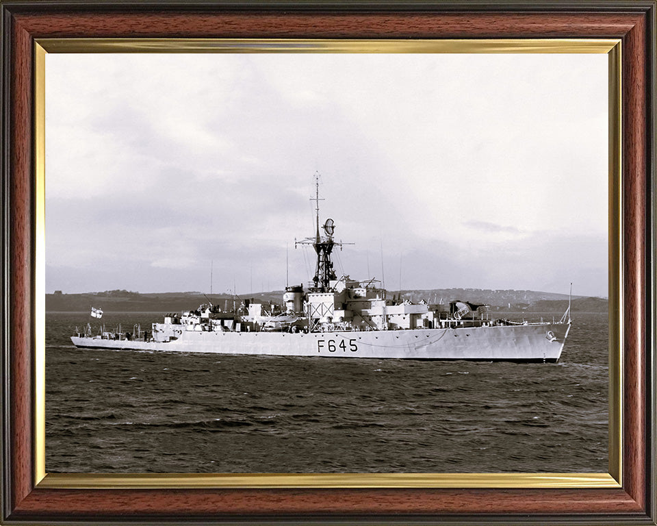 HMS Loch Ruthven K645 (F645) Royal Navy Loch class frigate Photo Print or Framed Print - Hampshire Prints