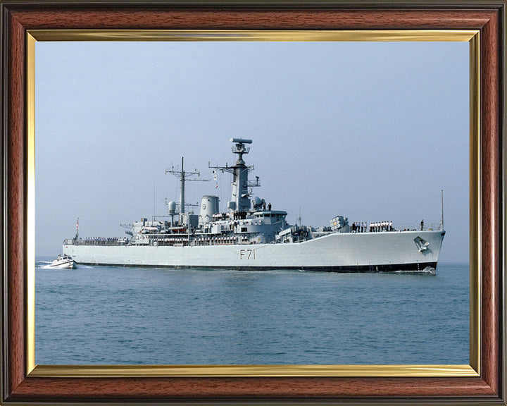 HMS Scylla F71 Royal Navy Leander Class Frigate Photo Print or Framed Print - Hampshire Prints