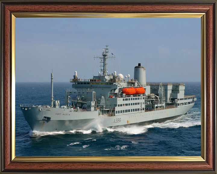 RFA Fort Austin A386 Royal Fleet Auxiliary Fort Rosalie Class replenishment ship Photo Print or Framed Print - Hampshire Prints