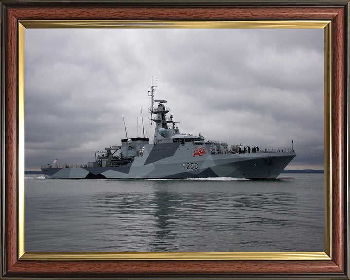 HMS Tamar P233 Royal Navy River class patrol vessel Photo Print or Framed Print - Hampshire Prints