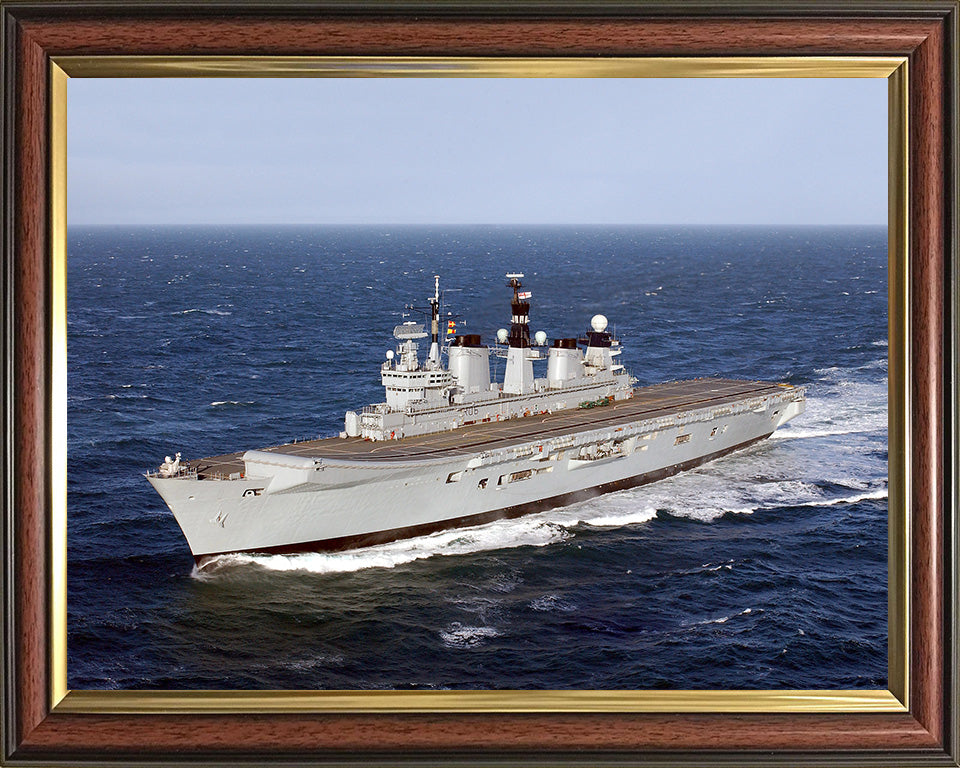 HMS Illustrious R06 Royal Navy Invincible Class aircraft carrier Photo Print or Framed Print - Hampshire Prints