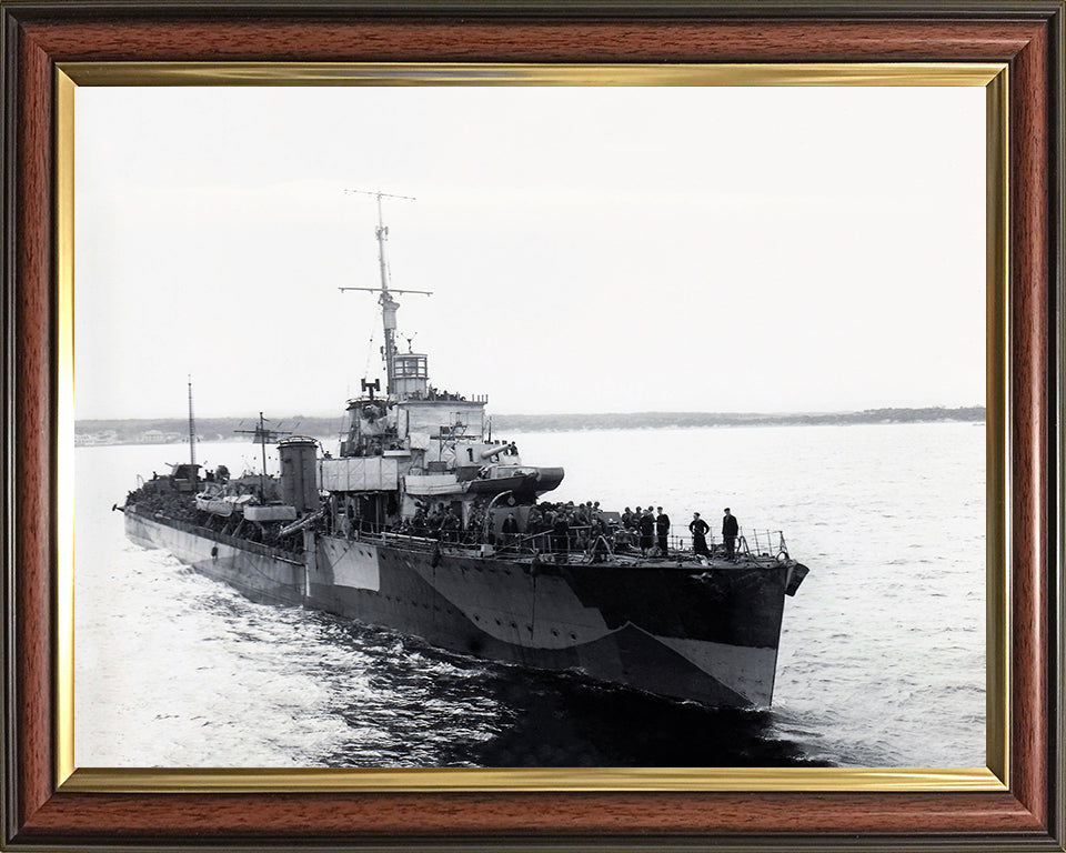 HMS Malcolm D19 Royal Navy Admiral class destroyer Photo Print or Framed Print - Hampshire Prints