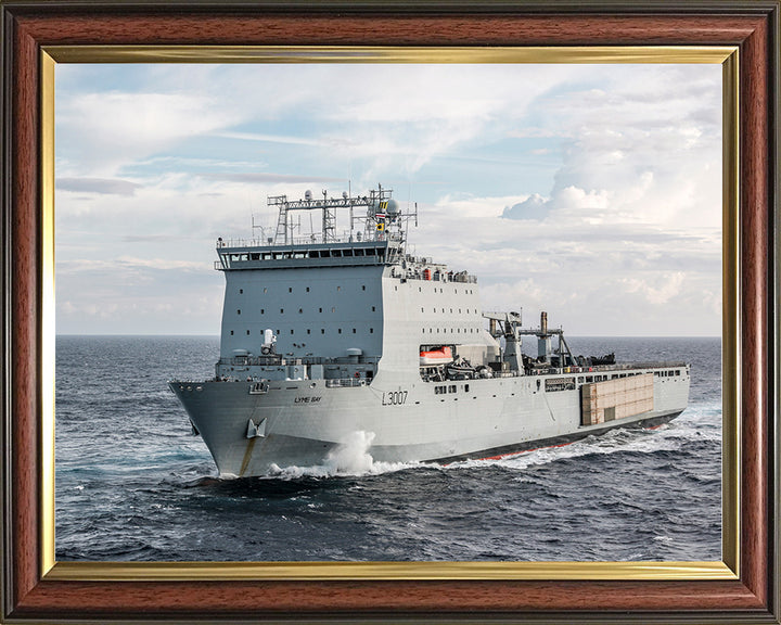 RFA Lyme Bay L3007 Royal Fleet Auxiliary Bay class auxiliary dock landing ship Photo Print or Framed Print - Hampshire Prints