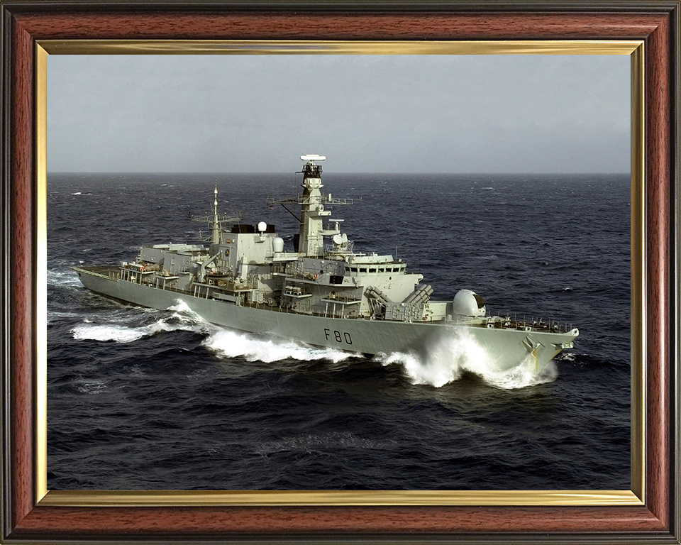 HMS Grafton F80 Royal Navy Type 23 Frigate Photo Print or Framed Print - Hampshire Prints