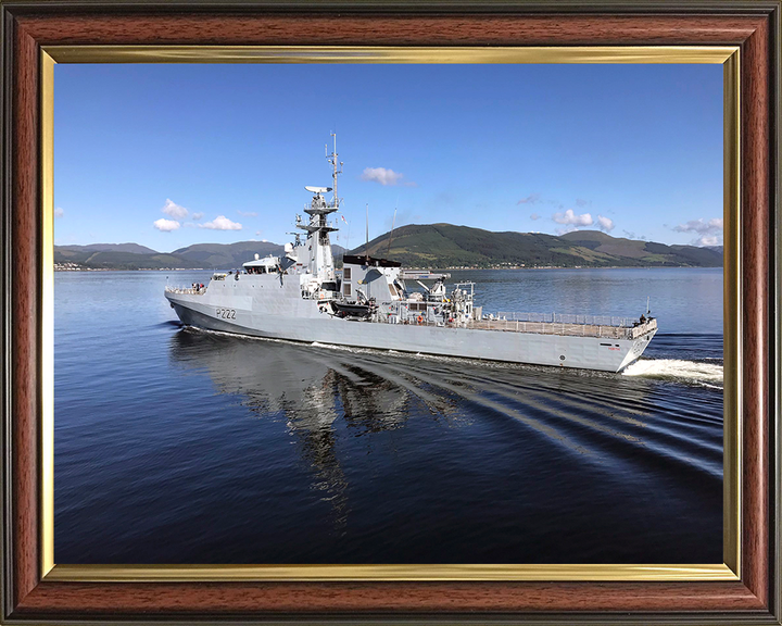 HMS Forth P222 Royal Navy River class offshore patrol vessel Photo Print or Framed Print - Hampshire Prints