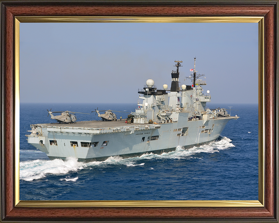 HMS Illustrious R06 Royal Navy Invincible class Aircraft Carrier Photo Print or Framed Print - Hampshire Prints