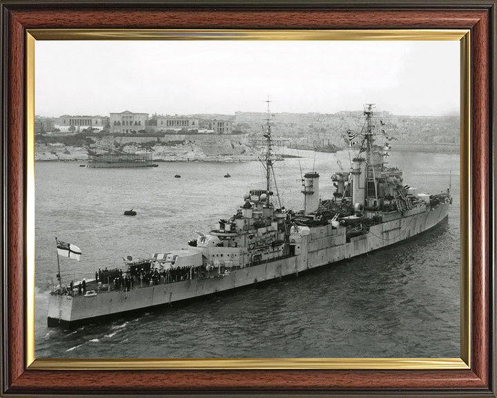 HMS Superb (25) Royal Navy Minotaur class light cruiser Photo Print or Framed Photo Print - Hampshire Prints