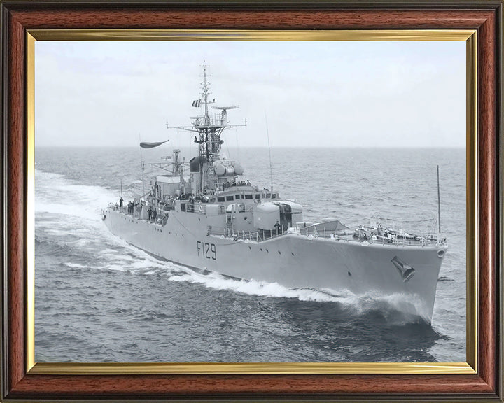 HMS Rhyl F129 Royal Navy Rothesay Class frigate Photo Print or Framed Print - Hampshire Prints