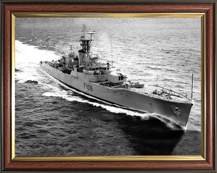 HMS Londonderry F108 Royal Navy Rothesay class frigate Photo Print or Framed Print - Hampshire Prints